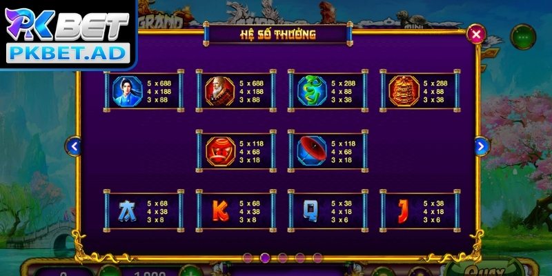 Thanh Xà Bạch Xà Pkbet, Chủ Đề Huyền Bí Thu Hút Ánh Nhìn 2 Mini game và vòng thưởng phụ